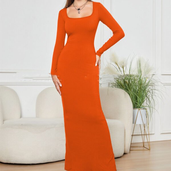 Vestido ajustado de manga larga