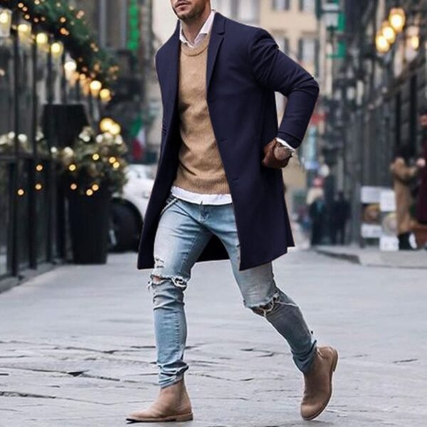Chaquetas largas de invierno para hombre - Image 6
