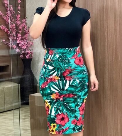 Vestido tubo midi de oficina - Image 3