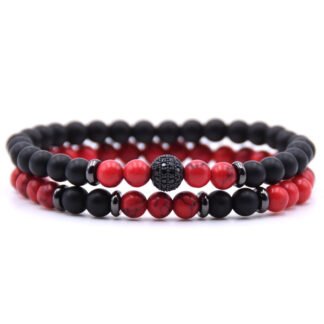 Pulsera de cuentas de piedra natural