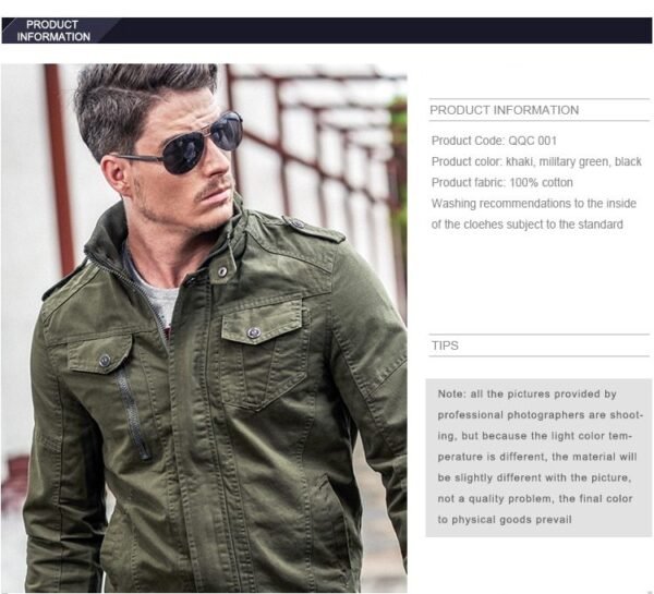 Chaqueta de invierno militar de piloto - Image 7