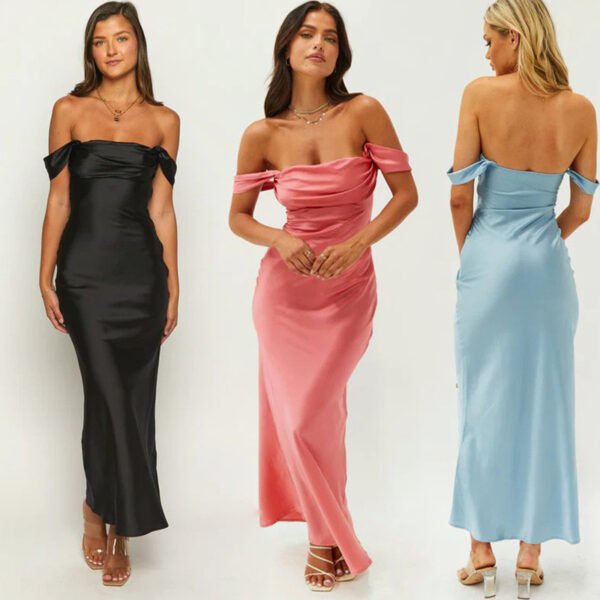 Vestido largo de mujer con espalda descubierta - Image 5