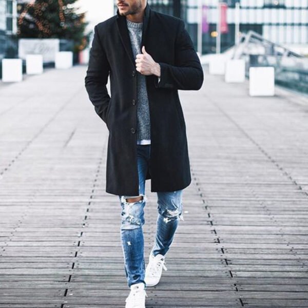 Chaquetas largas de invierno para hombre - Image 7