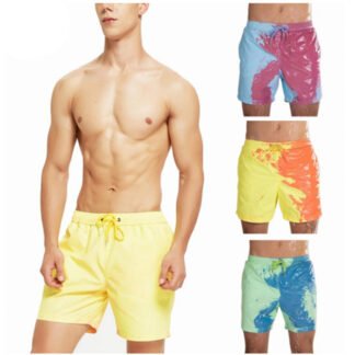 Bermudas de playa con cambio de color