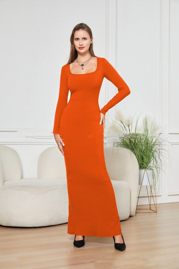 Vestido ajustado de manga larga - Image 7