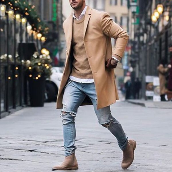 Chaquetas largas de invierno para hombre - Image 3