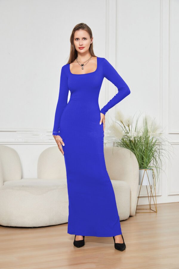 Vestido ajustado de manga larga - Image 5