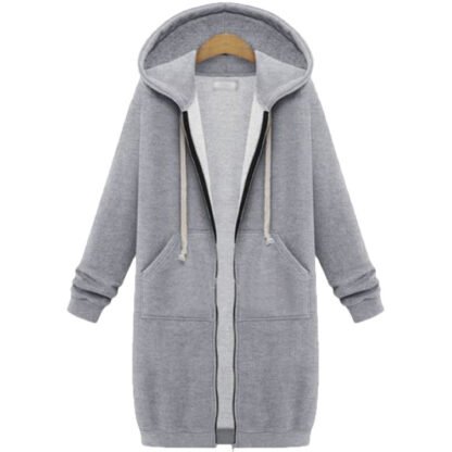 Chaqueta larga de polar - Image 9