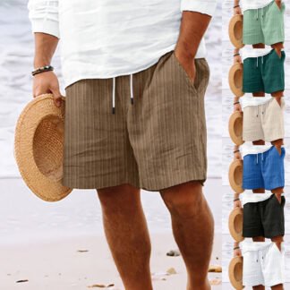 Pantalones cortos con estampado de rayas