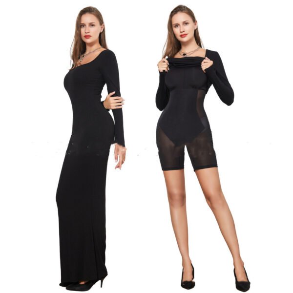 Vestido ajustado de manga larga - Image 3